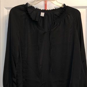 Black long sleeve top